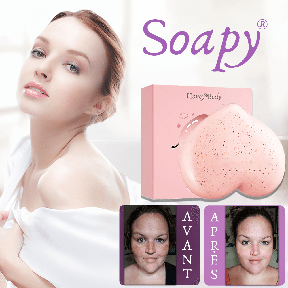 Savon antitache Soapy® : Éliminez les taches noires & impuretés de votre corps