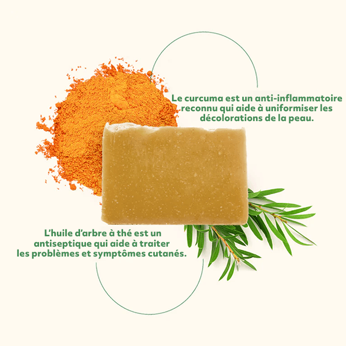 Savon au Curcuma – Éclaircissant & Anti-taches Naturel
